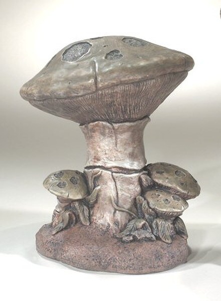Mushroom Cluster Garden Statue Outdoor Sculptures Fungi Artwork